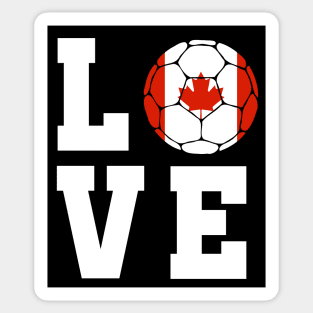 Canada Soccer Lover Sticker